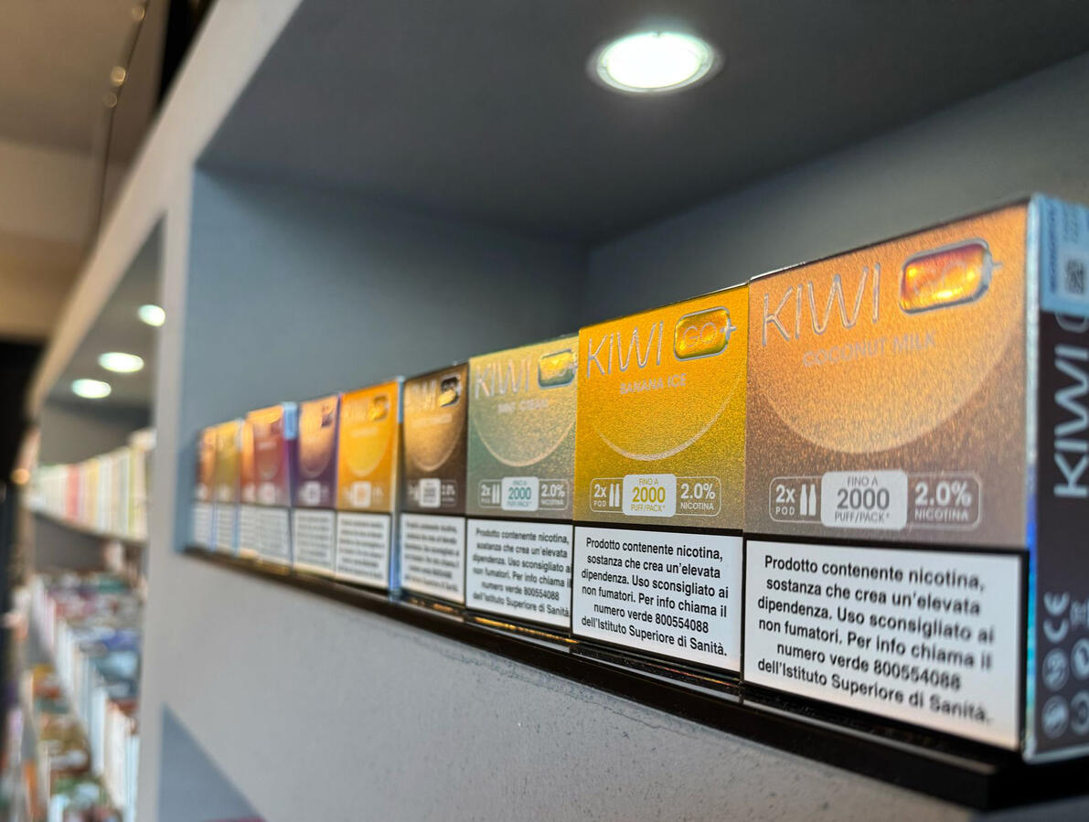 Esposizione pods precaricate Kiwi Go+ - Emporio Vapori Montegrotto